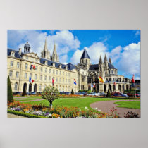 Abbaye Aux Hommes, Caen, Calvados, Normandy, Franc Poster
