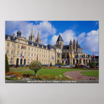 Abbaye Aux Hommes, Caen, Calvados, Normandy, Franc Posters