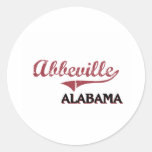 Abbeville Alabamas City Classic Round Stickers