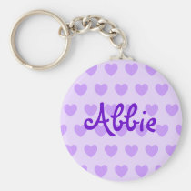 Abbie in Purple keychains