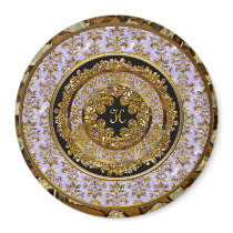 Abbigail Edeline Victorian Monogram  Magnet