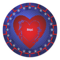 Abbigail Round Sticker