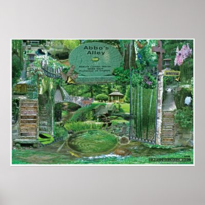 Abbos Alley Collage Sewanee, TN OlioStudios.com Print by OlioStudios