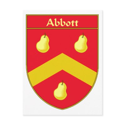 Abbott Coat of Arms/Family Crest Postcards by NameGame