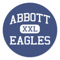 Abbott Eagles Middle West Bloomfield Round Stickers