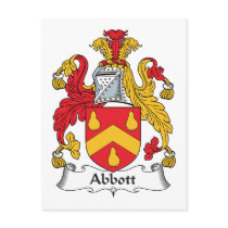 Abbott Family Crest Post Cards