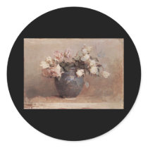 Abbott Handerson Thayer Roses Round Stickers