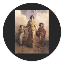 Abbott Handerson Thayer The Virgin Round Stickers
