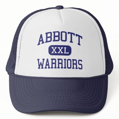 Abbott Warriors Middle School Elgin Illinois Trucker Hat by customteamsportswear