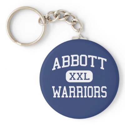 Abbott Warriors Middle School Elgin Illinois Keychain by customteamsportswear