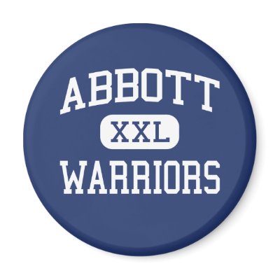 Abbott Warriors Middle School Elgin Illinois Magnet by customteamsportswear