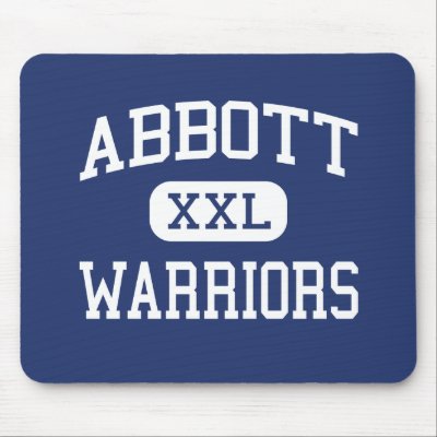 Abbott Warriors Middle School Elgin Illinois Mouse Mats by customteamsportswear
