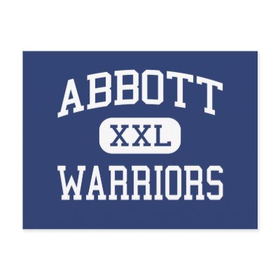 Abbott Warriors Middle School Elgin Illinois Postcards by customteamsportswear