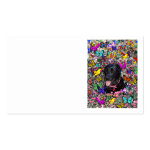 Abby in Butterflies – Black Lab in Butterflies Business Card Template