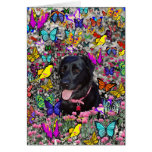 Abby in Butterflies – Black Lab in Butterflies Cards