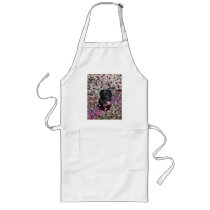 Abby in Flowers – Black Lab in Flowers Apron