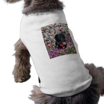 Abby in Flowers – Black Lab in Flowers Dog T Shirt