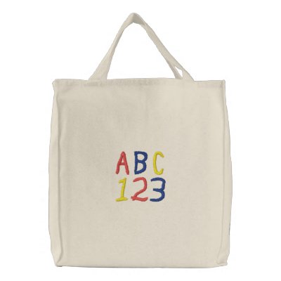 ABC 123 Childrens Tote Bag by krichard08
