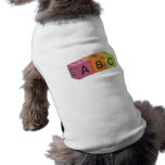 ABC Alphabet Blocks Doggie Tshirt