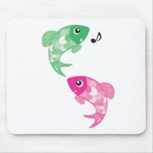 ABC Animals - Figaro & Finzy Fish Mouse Pads
