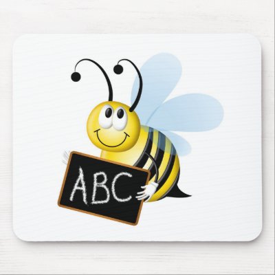 abc Bee Mouse Pad by creative_eye