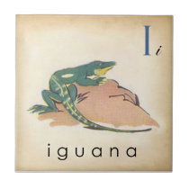 ABC Tiles the Letter I  |  Vintage Style Tiles