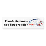 abcfish, Teach Science,not Superstition Bumper Sticker