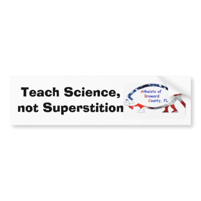 abcfish, Teach Science,not Superstition Bumper Sticker by viking7686
