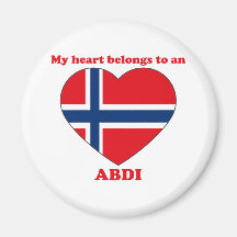 Abdi Refrigerator Magnet