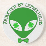 Abducted By Alien Leprechauns Drink Coasters