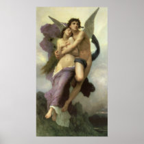 Abduction (Ravishment) of Psyche by Bouguereau Poster