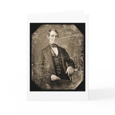 Abe Lincoln Daguerreotype 1846 Greeting Cards by lc_prints