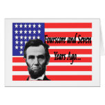 Abe Lincoln "Fourscore and Seven Years Ago" Greeting Cards