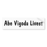Abe Vigoda Lives! bumper stickers