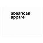 Abearican Apparel Postcard