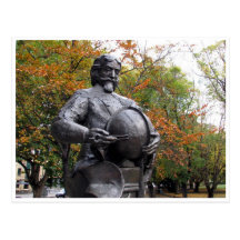 abel tasman statue postcards