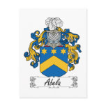 Abela Family Crest Post Cards