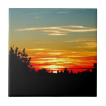 Abendrot Kachel