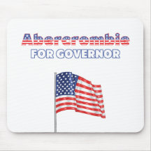 Abercrombie for Governor Patriotic American Flag Mousemats