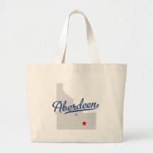 Aberdeen Idaho ID Shirt Tote Bags