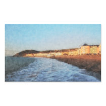 Aberystwyth Sea Front Rectangular Stickers