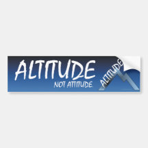 ABH Altitude Not Attitude Bumper Sticker