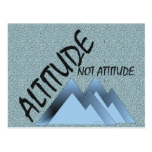 ABH Altitude Not Attitude Postcards