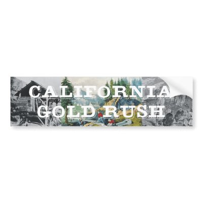 ABH California Gold Rush Bumper Stickers by teepossible