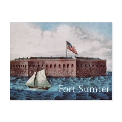 ABH Fort Sumter Postcard by teepossible