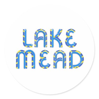 ABH Lake Mead Round Sticker by teepossible