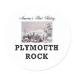 ABH Plymouth Rock Round Stickers