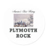 ABH Plymouth Rock Round Stickers