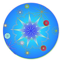 AbhaKingdom3 Round Sticker