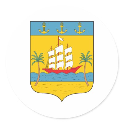 Abidjan Coat of Arms Sticker by FlagTshirts